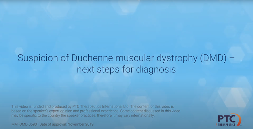 Suspicion of DMD next steps for diagnosis
